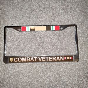 ⭐️ 1st Infantry Division Combat Veteran Plate Frame 🇺🇸🎖️ (Iraq Campaign Ribbo